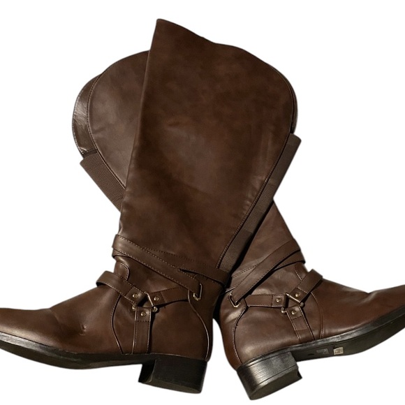 TORRID new Brown Boots-Size12 extra wide leg - Picture 11 of 15
